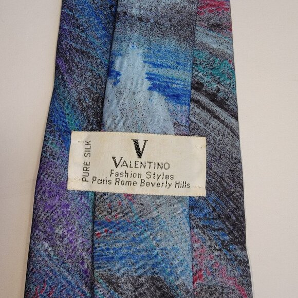 Valentino Neck Silk Tie - Picture 1 of 3